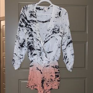 Surf gypsy tie dye romper
